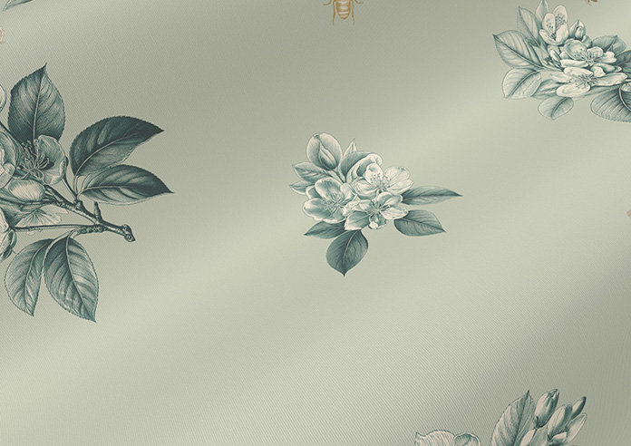 Upton, Apple Spray Bud Green - Twist&Fit Roller Blind - Image 4